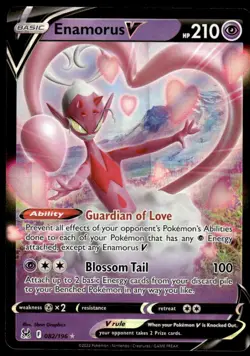 Pokemon TCG Lost Origin #082/196 Enamorus V NM - Image 1