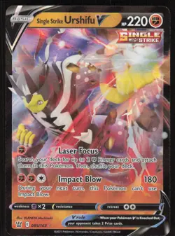 Pokemon TCG Battle Styles #085/163 Single Strike Urshifu V NM - Image 1