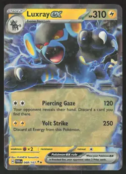 Pokemon TCG SV: Twilight Masquerade #068/167 Luxray EX NM - Image 1