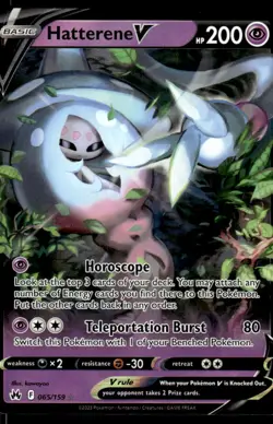 Pokemon TCG Crown Zenith #065/159 Hatterene V NM - Image 1