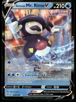 Pokemon TCG SWSH10: Astral Radiance #049/189 Galarian Mr. Rime V NM - Image 1