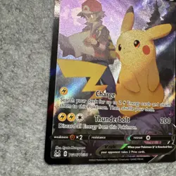 Pikachu V TH16/TG30 - Holo Full Art - Pokemon Lost Origin Trainer Gallery - NM - Image 4