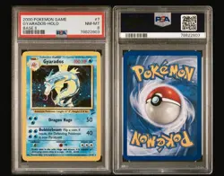 2000 Pokemon GYARADOS - HOLO #7 Base Game II PSA 8 - Image 3