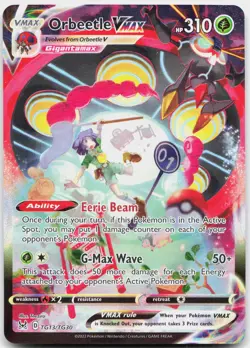 Orbeetle VMAX TG13/TG30 Holo VMAX Rare Lost Origin Trainer Gallery Pokemon NM - Image 1