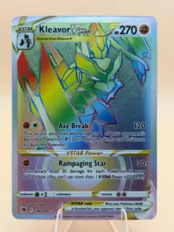 Kleavor VSTAR 196/189 Rainbow Rare Astral Radiance Pokemon Near Mint - Image 1