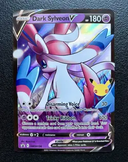 Pokemon TCG - Dark Sylveon V SWSH134 - OVERSIZED Promo - Celebrations Collection - Image 1
