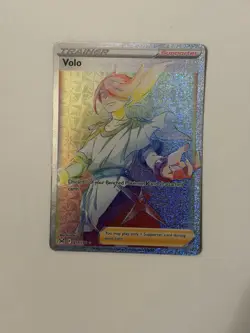 Pokemon Volo Trainer-Supporter 211/196 Full Art Holo Secret Rare Lost Origin - Image 1