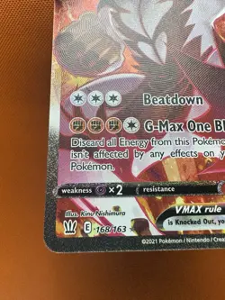 Pokemon Battle Styles: Single Strike Urshifu VMAX Alternate Art 168/163 NM - Image 4