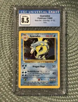 1999 Pokemon Gyarados 006/102 Base Set Unlimited Holo CGC 8.5 - Image 1