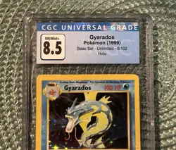 1999 Pokemon Gyarados 006/102 Base Set Unlimited Holo CGC 8.5 - Image 3
