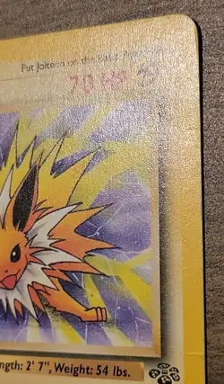 Jolteon 20/64 1st Edition Jungle Base Rare Non Holo Pokemon - Image 4