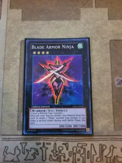 YUGIOH BLADE ARMOR NINJA CBLZ-ENSE2 SUPER LIMITED ED NM - Image 1