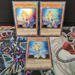 3x Beautunaful Princess - MAMA-EN052 - Ultra Rare Playset Yugioh NM - Image 1