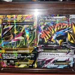Pokemon JUMBO/Oversized Card Mega M Rayquaza EX & MMetagross Full Art XY 98/98 - Image 2