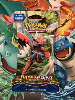 1x Pokemon X&Y Breakpoint Sleeved Booster Pack Mega Scizor New/ Factory Sealed - Image 1