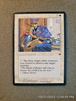 Hand of Justice [Fallen Empires] Magic MTG (DS3D1PG)............................ - Image 3