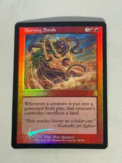 MTG FOIL Burning Sands Odyssey Magic the Gathering - Image 1