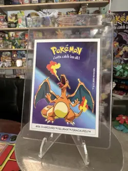 2000 Pokemon Dunkin Boomer Charizard Sticker #6 LOW POP RARE!! 🔥 - Image 1
