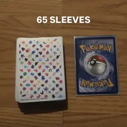 Pokemon TCG 151 ETB Card Sleeves 65 ct. + Deck Box Dice, Dividers, Basic Energy - Image 2