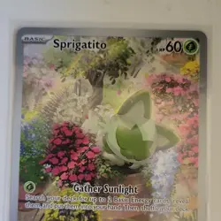 Pokemon Sprigatito 196/193 SV02 Paldea Evolved Illustration Rare Holo Full Art - Image 1