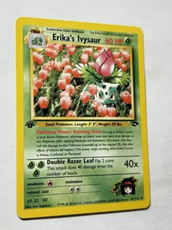 Erika’s Ivysaur 1st Edition Gym Heroes 41/132 WOTC Pokemon Card NM/LP - Image 3