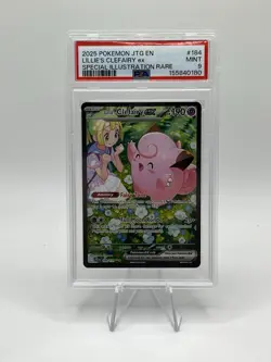 2025 Pokemon Journey Together 184/159 Lillie's Clefairy ex SIR PSA 9 Mint - Image 1