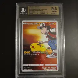 2018 RED'S PIKACHU BGS 9.5 Pokemon Center 20th Anniversary Promo Card 270/SM-P - Image 1