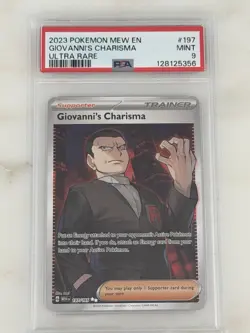 Pokemon Giovanni's Charisma Sv 151 Ultra Rare Holo EN 197/165 PSA 9 2023 - Image 1
