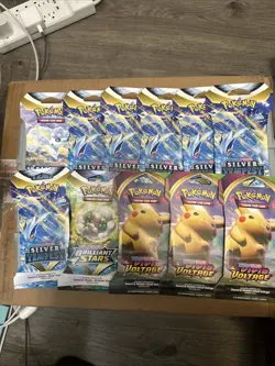 11x Pokemon Silver Tempest/Others Sleeved Booster Packs 820650870927 - Image 1