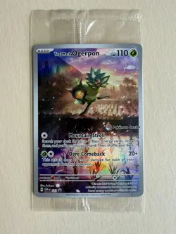 Teal Mask Ogerpon - Twilight Masquerade Pokemon Center Sealed Promo Card SVP 123 - Image 1