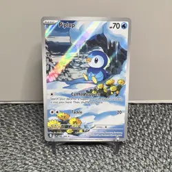 Pokemon Piplup 098/159 Crown Zenith Common Reverse Holo 70 HP English - Image 1