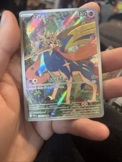 Zacian 100/094 Holo Illustration Rare ME02: Phantasmal Flames Pokemon LP - Image 1