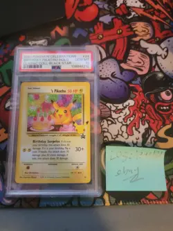 2021 Pokemon Celebrations Birthday Pikachu PSA 10 GEM MINT - Image 1
