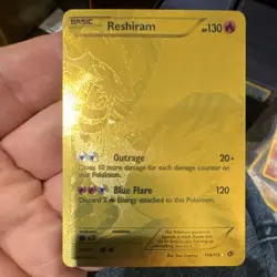 Pokemon TCG Reshiram Legendary Treasures 114/113 Secret Rare Holo 130 HP - Image 1