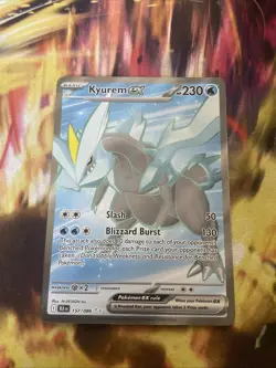 Kyurem EX Pokemon Black Bolt 157/086 Ultra Rare Full Art Holo SV NM - Image 1