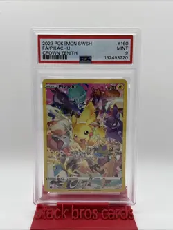 PSA 9 Pokemon Pikachu Crown Zenith Secret Rare 160/159 Alt Full Art SWSH 2023 MT - Image 1