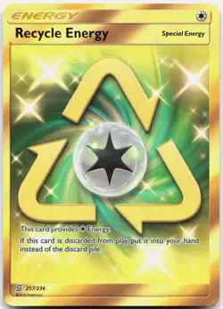 Pokemon TCG Recycle Energy (Secret) SM - Unified Minds Secret Rare 257/236 Holo - Image 1