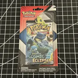 Pokemon Cosmic Eclipse 2 pack Blister w/ Celebi pin - Sealed - Image 1