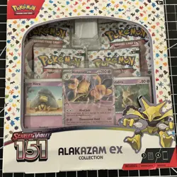 Pokemon Scarlet & Violet 151 Alakazam ex Promo Booster Collection Box English - Image 1