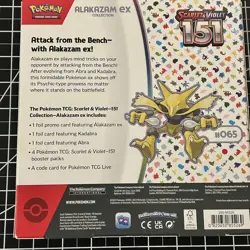 Pokemon Scarlet & Violet 151 Alakazam ex Promo Booster Collection Box English - Image 3