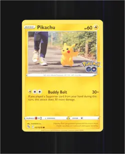 Pikachu 027/078 Common Pokemon GO Pokemon Lightly Played - Image 1