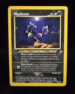 Pokemon TCG - MURKROW - 24/111 - RARE - UNLIMITED - NEO GENESIS (2000) - LP/NM - Image 1
