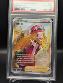 PSA 10 GEM MINT 2022 Pokemon SWSH Silver Tempest Serena Full Art #193 - Image 2