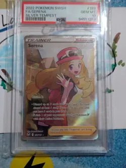 PSA 10 GEM MINT 2022 Pokemon SWSH Silver Tempest Serena Full Art #193 - Image 5