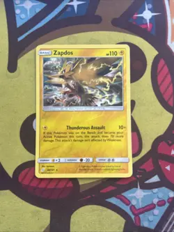 Pokemon Zapdos 40/181 - Reverse Holo - SM Team Up - Excellent - Image 1