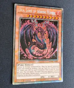 Uria Lord of Searing Flames Starlight Rare - Yu-Gi-Oh Maze of Muertos MZMU-EN000 - Image 2