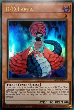GFP2-EN077 D/D LAMIA ULTRA RARE 1ST EDITION YuGiOh CARD - Image 1