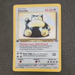 Pokemon Snorlax 11/64 Jungle Holo Rare 1st Edition 1999 Card Heavily Played - Image 1