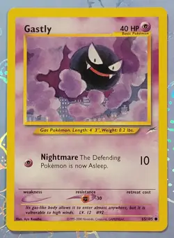 Gastly 65/105 Neo Destiny Pokemon Card NM - Image 1