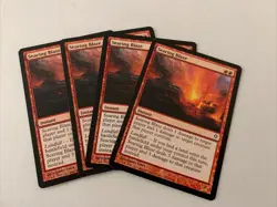 4x SEARING BLAZE Worldwake MTG Magic the Gathering + Free Bonus Cards - Image 1